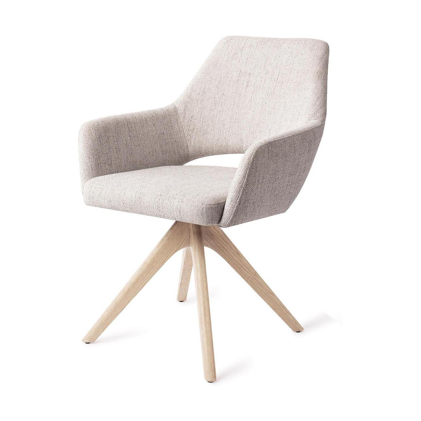 Jesper Home Yanai eetkamerstoel Pigeon revolve oak bleach