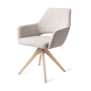Jesper Home Yanai eetkamerstoel Pigeon revolve oak bleach