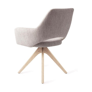 Jesper Home Yanai eetkamerstoel Pigeon revolve oak bleach