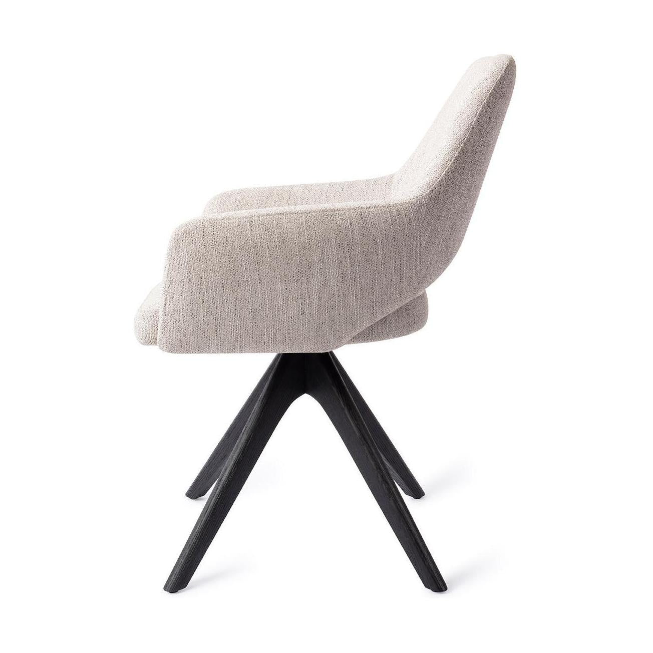 Jesper Home Yanai eetkamerstoel Pigeon revolve oak black