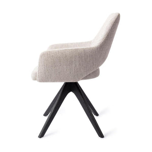 Jesper Home Yanai eetkamerstoel Pigeon revolve oak black