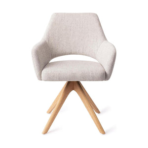 Jesper Home Yanai eetkamerstoel Pigeon revolve oak natural