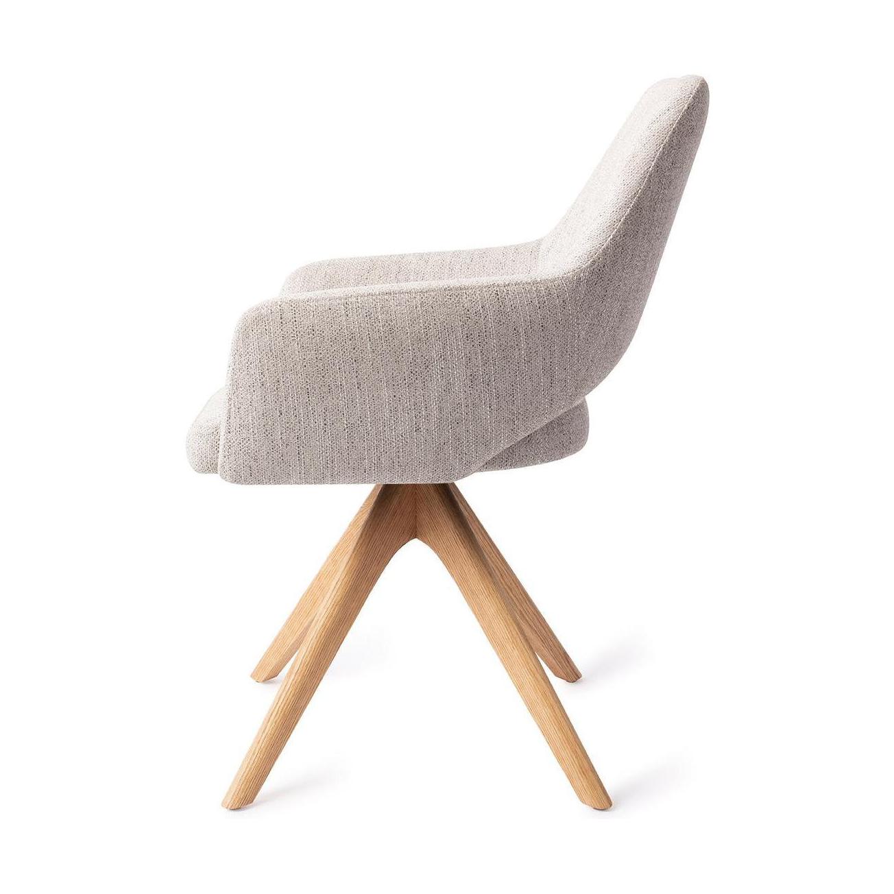 Jesper Home Yanai eetkamerstoel Pigeon revolve oak natural