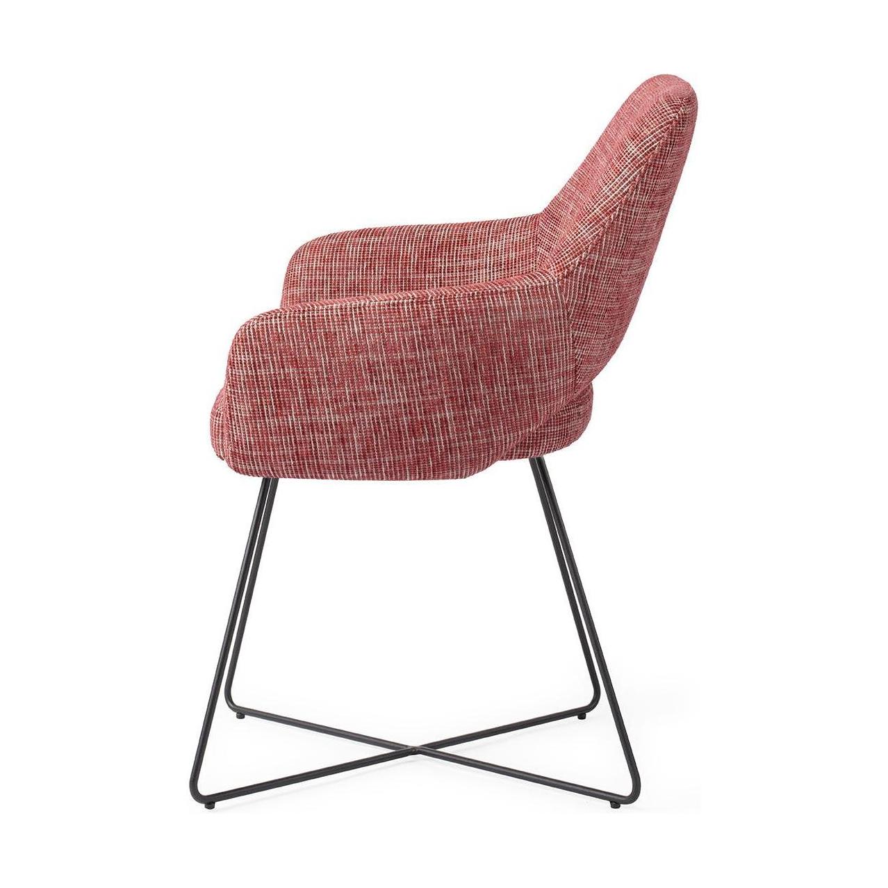Jesper Home Yanai eetkamerstoel Berry Bars cross black
