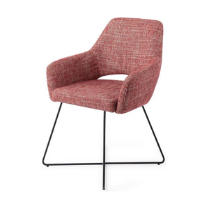 Jesper Home Yanai eetkamerstoel Berry Bars cross black