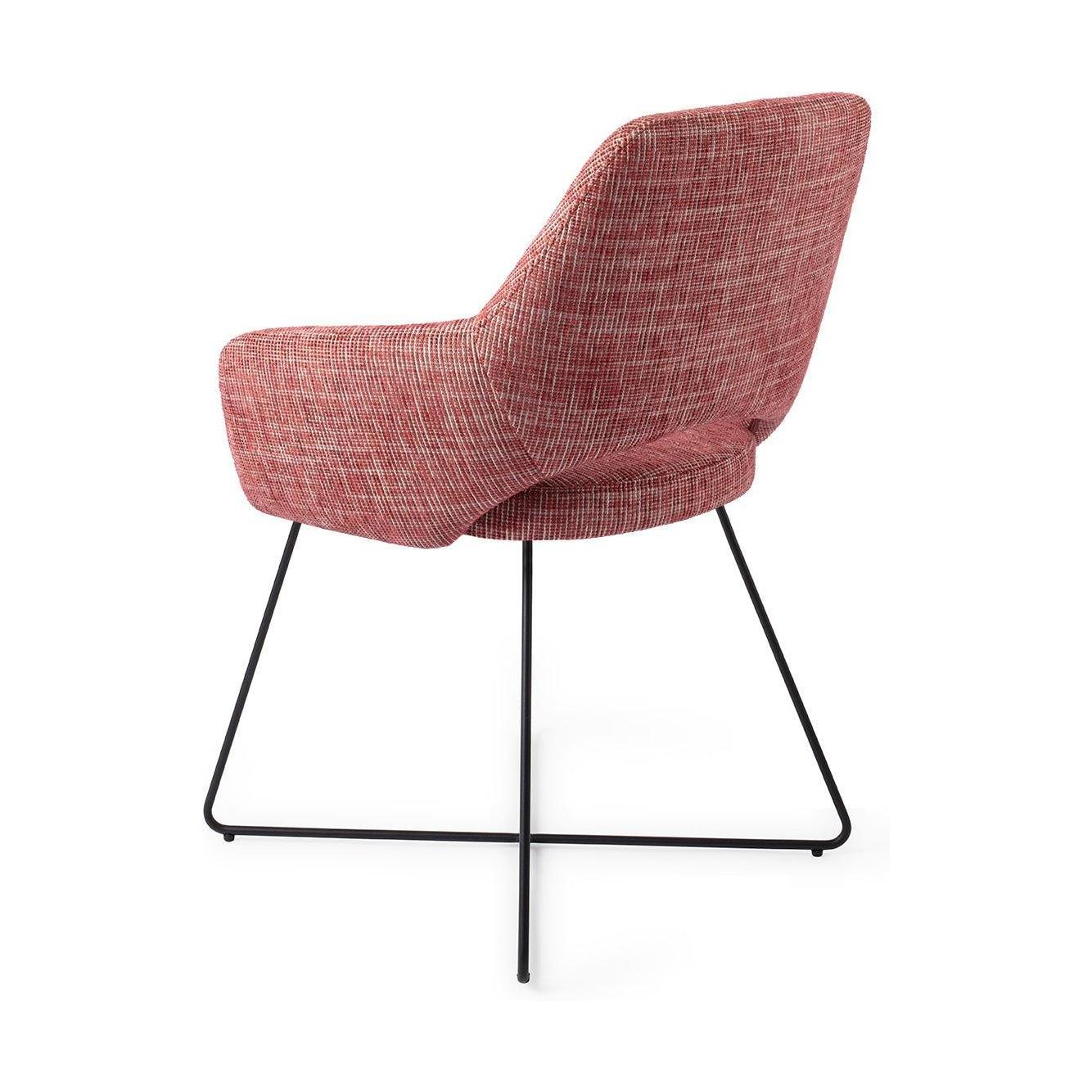 Jesper Home Yanai eetkamerstoel Berry Bars cross black