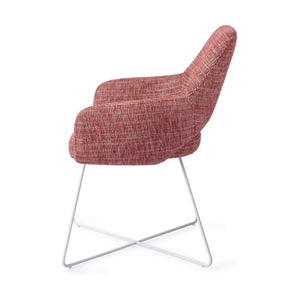 Jesper Home Yanai eetkamerstoel Berry Bars cross white