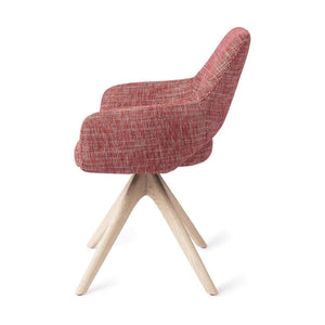 Jesper Home Yanai eetkamerstoel Berry Bars revolve oak bleach