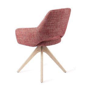 Jesper Home Yanai eetkamerstoel Berry Bars revolve oak bleach