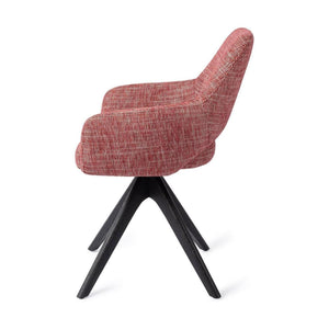 Jesper Home Yanai eetkamerstoel Berry Bars revolve oak black