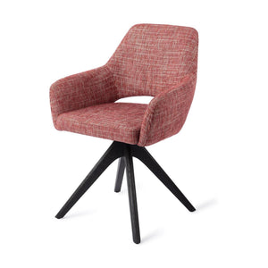 Jesper Home Yanai eetkamerstoel Berry Bars revolve oak black