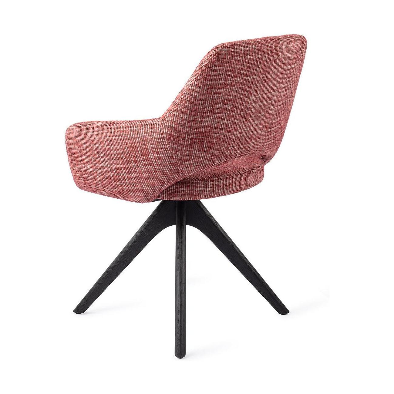 Jesper Home Yanai eetkamerstoel Berry Bars revolve oak black
