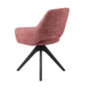 Jesper Home Yanai eetkamerstoel Berry Bars revolve oak black