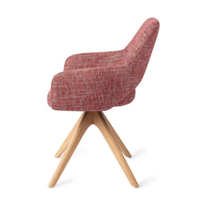 Jesper Home Yanai eetkamerstoel Berry Bars revolve oak natural