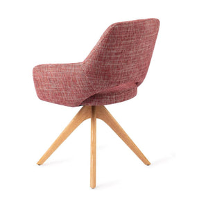 Jesper Home Yanai eetkamerstoel Berry Bars revolve oak natural
