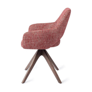 Jesper Home Yanai eetkamerstoel Berry Bars revolve oak walnut