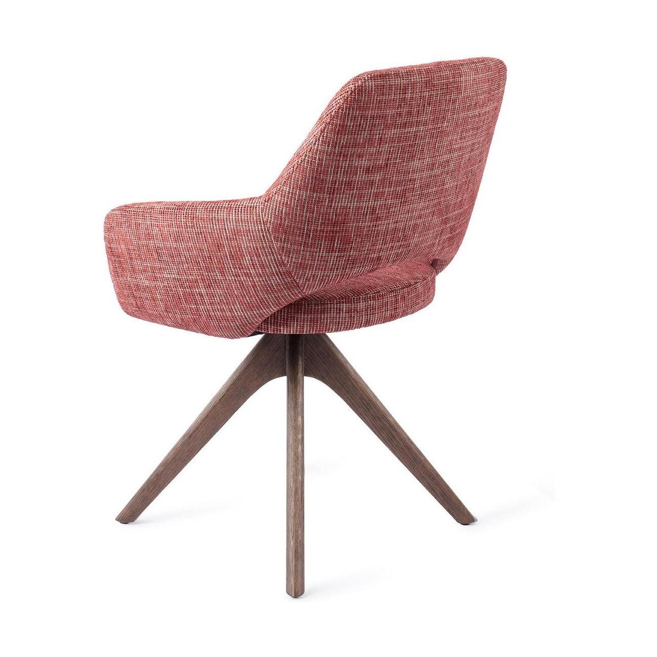 Jesper Home Yanai eetkamerstoel Berry Bars revolve oak walnut