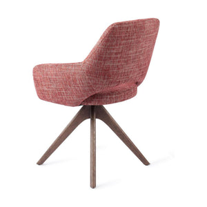 Jesper Home Yanai eetkamerstoel Berry Bars revolve oak walnut