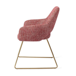 Jesper Home Yanai eetkamerstoel Berry Bars slide gold