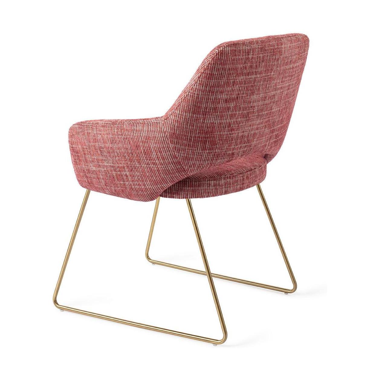Jesper Home Yanai eetkamerstoel Berry Bars slide gold