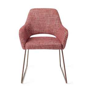 Jesper Home Yanai eetkamerstoel Berry Bars slide rose