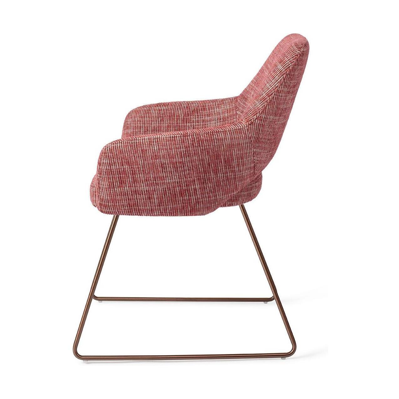Jesper Home Yanai eetkamerstoel Berry Bars slide rose