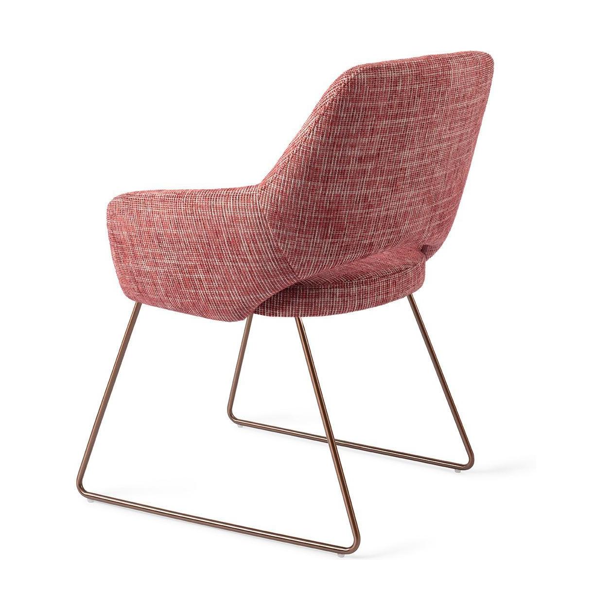 Jesper Home Yanai eetkamerstoel Berry Bars slide rose