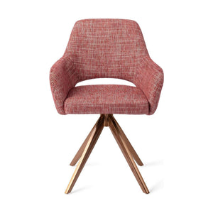 Jesper Home Yanai eetkamerstoel Berry Bars turn rose