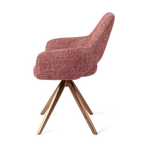 Jesper Home Yanai eetkamerstoel Berry Bars turn rose