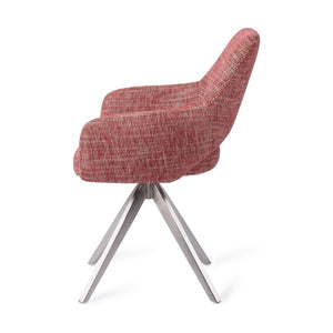 Jesper Home Yanai eetkamerstoel Berry Bars turn steel