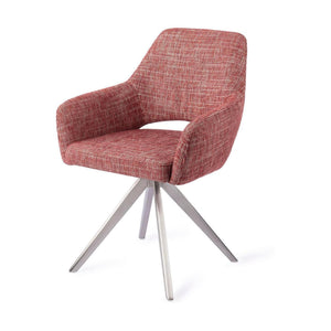 Jesper Home Yanai eetkamerstoel Berry Bars turn steel