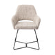 Jesper Home Yanai eetkamerstoel Caramel Grid beehive black