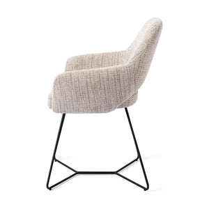 Jesper Home Yanai eetkamerstoel Caramel Grid beehive black