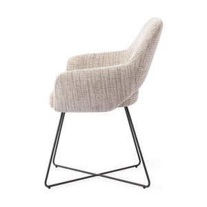 Jesper Home Yanai eetkamerstoel Caramel Grid cross black