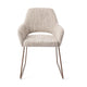 Jesper Home Yanai eetkamerstoel Caramel Grid slide rose