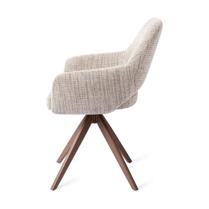Jesper Home Yanai eetkamerstoel Caramel Grid turn brown