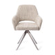 Jesper Home Yanai eetkamerstoel Caramel Grid turn steel