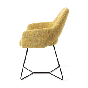 Jesper Home Yanai eetkamerstoel Lemon Limes beehive black