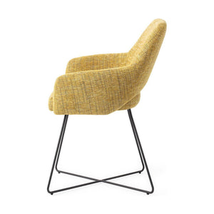 Jesper Home Yanai eetkamerstoel Lemon Limes cross black