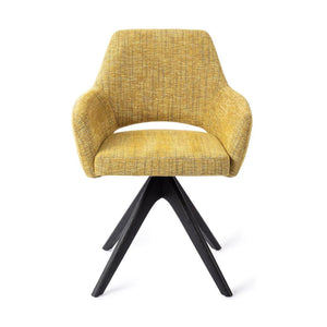 Jesper Home Yanai eetkamerstoel Lemon Limes revolve oak black