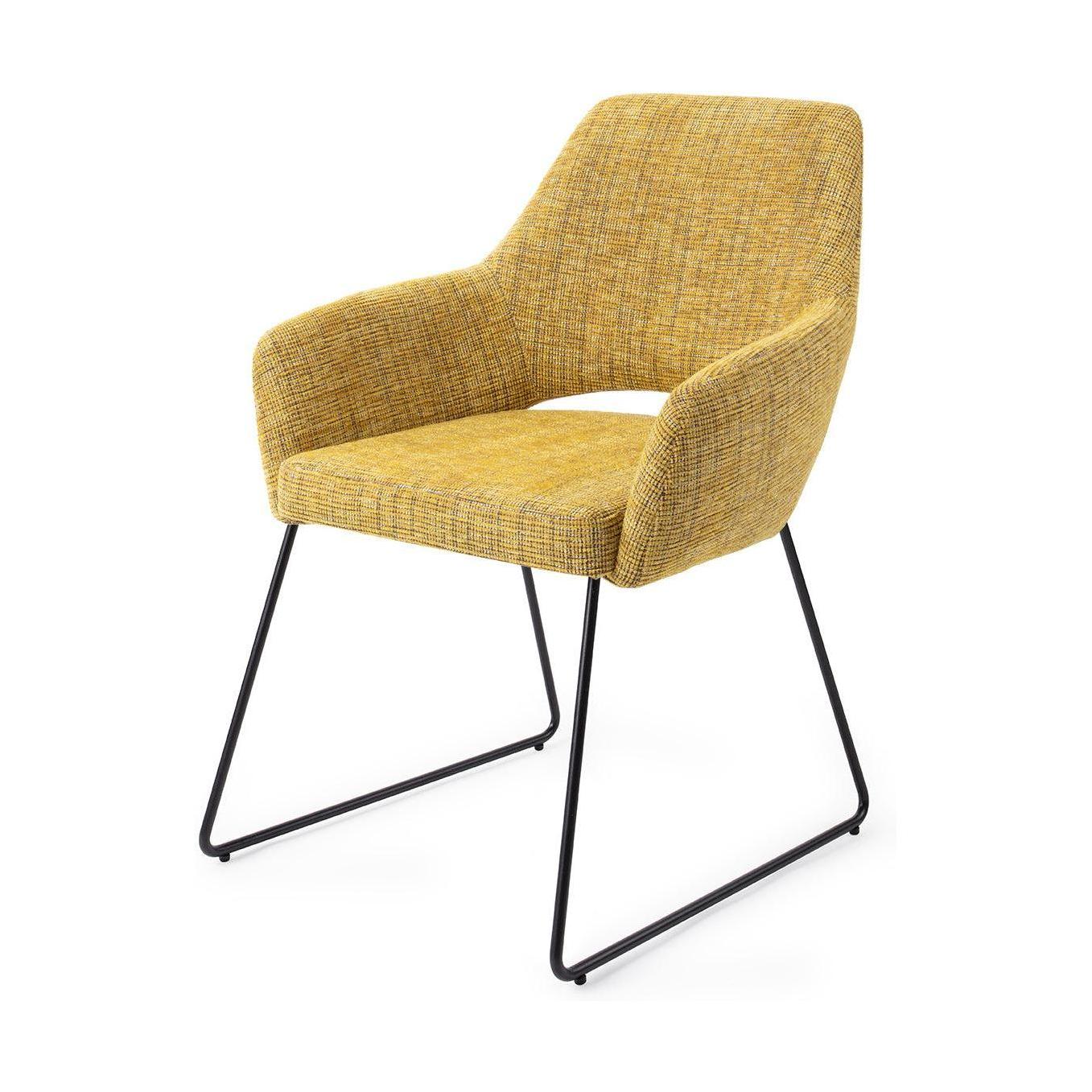 Jesper Home Yanai eetkamerstoel Lemon Limes slide black