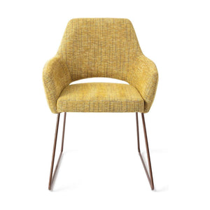 Jesper Home Yanai eetkamerstoel Lemon Limes slide rose
