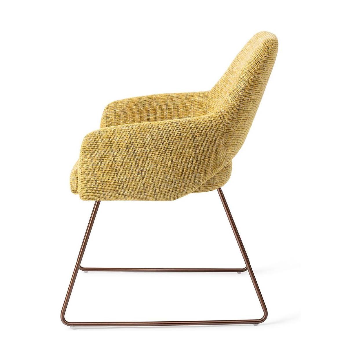 Jesper Home Yanai eetkamerstoel Lemon Limes slide rose
