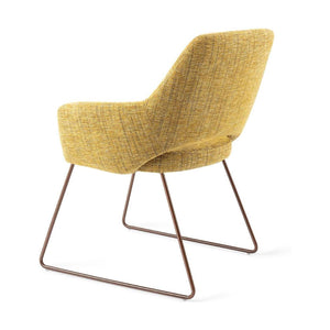 Jesper Home Yanai eetkamerstoel Lemon Limes slide rose