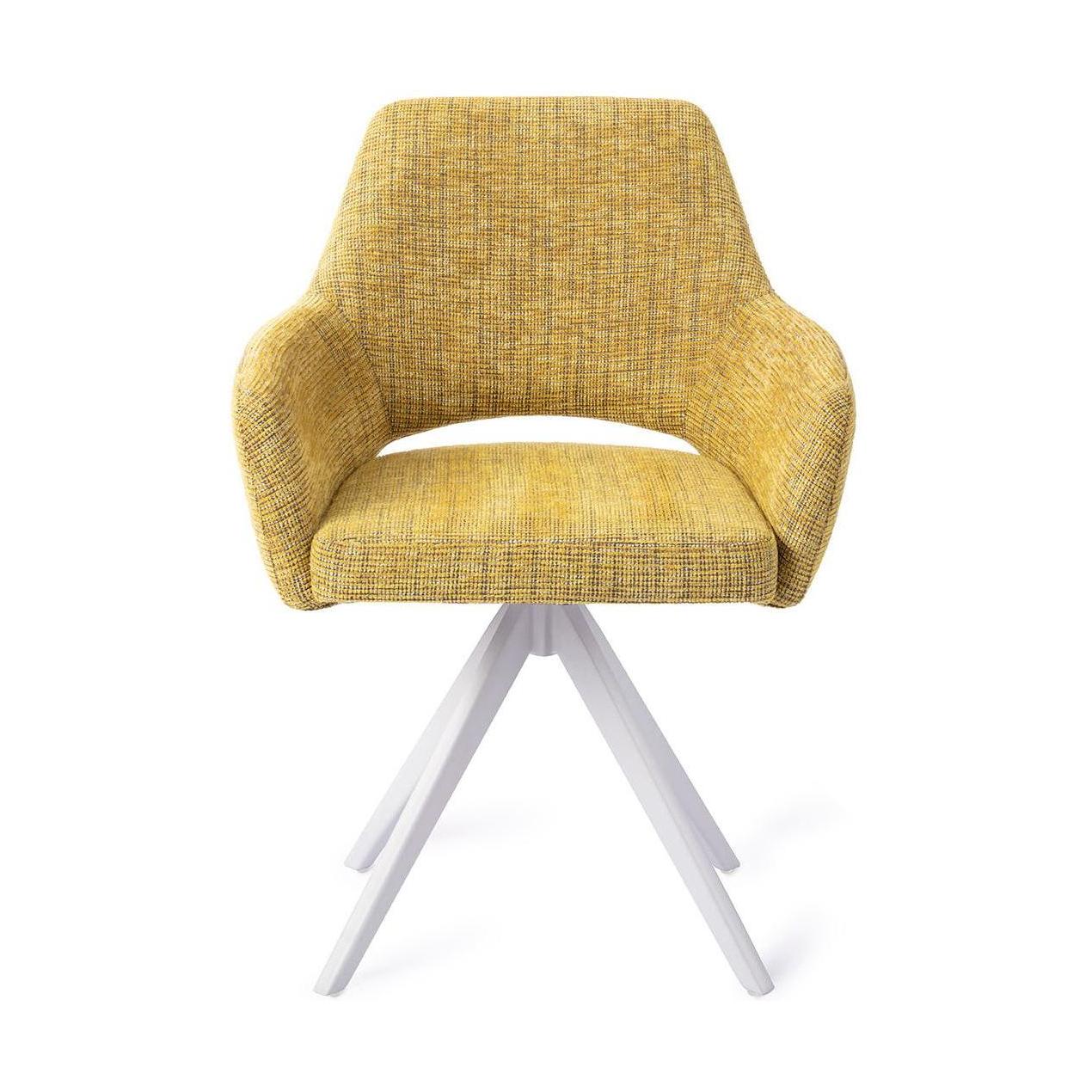 Jesper Home Yanai eetkamerstoel Lemon Limes turn white
