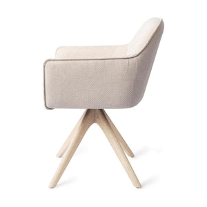Jesper Home Hofu eetkamerstoel Enoki revolve oak bleach