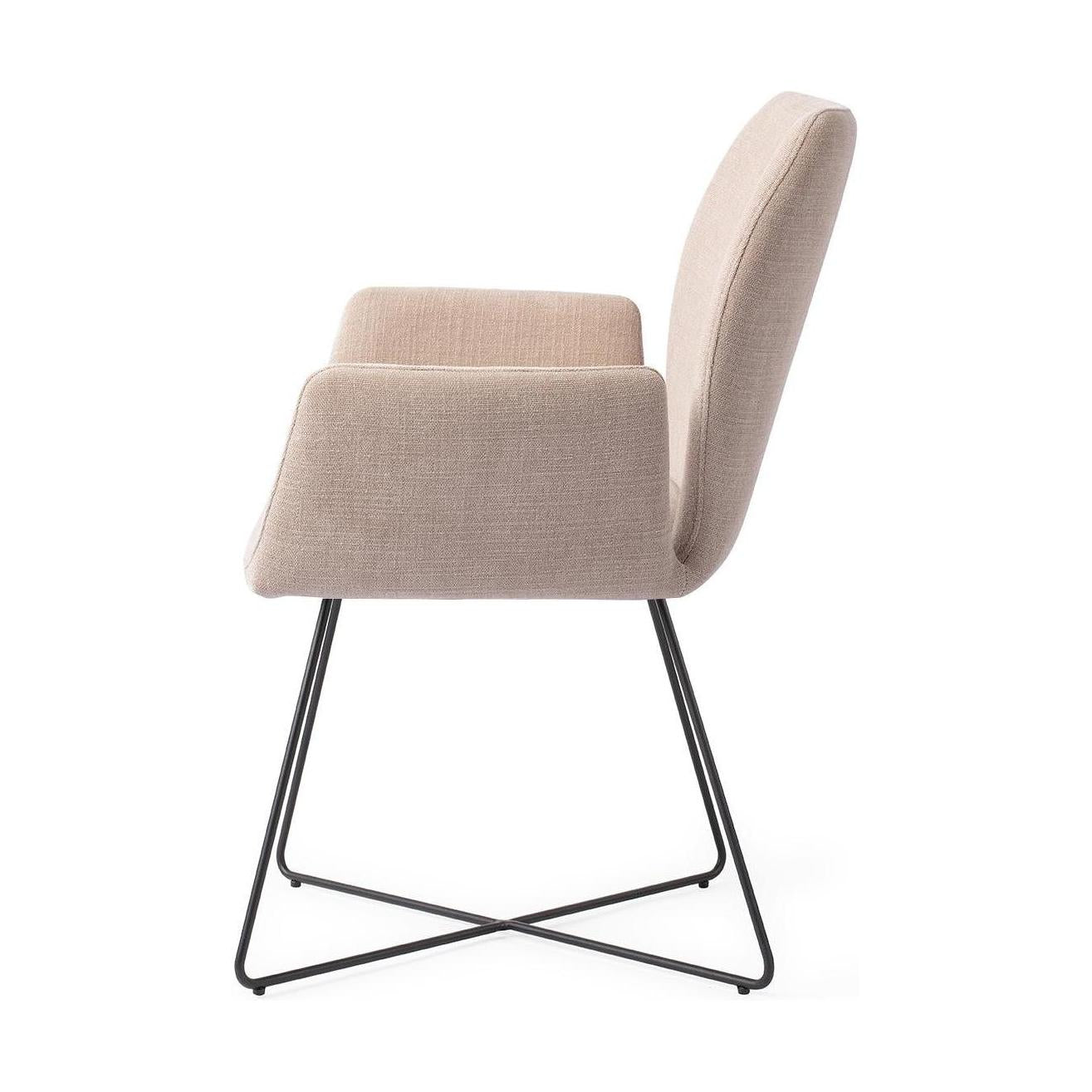 Jesper Home Misaki eetkamerstoel Sand Strand cross black