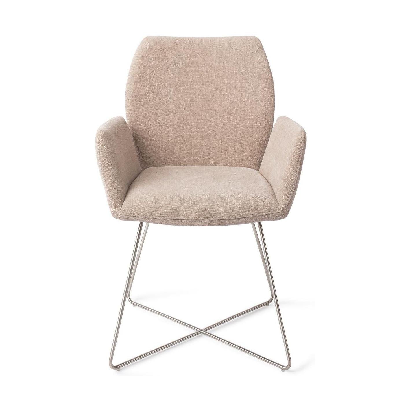 Jesper Home Misaki eetkamerstoel Sand Strand cross steel