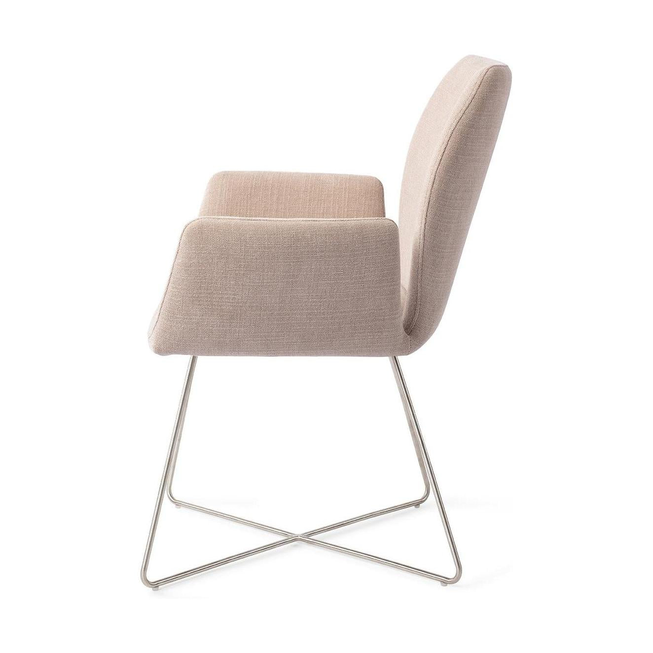 Jesper Home Misaki eetkamerstoel Sand Strand cross steel