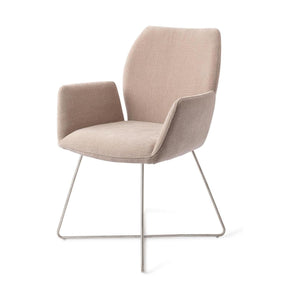 Jesper Home Misaki eetkamerstoel Sand Strand cross steel